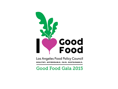I Heart Good Food beet branding design gala good food graphic icon icongraphy los angeles non profit