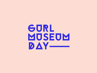 GMD Logo branding design female graphic gurlmuseumday identity logo women