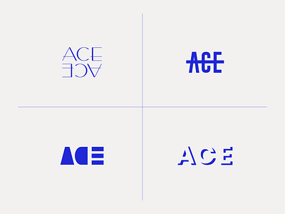 ACE Logo Exploration ace agency agency branding branding consulting design exploration graphic graphic design identity logo wip work in progress