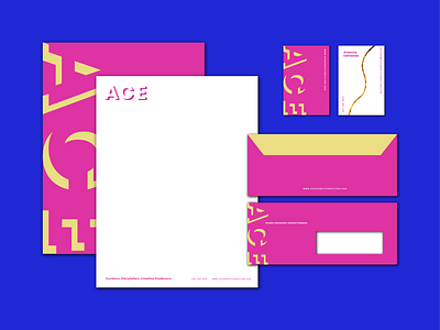 ACE Stationary ace agency branding business card consultant design envelop graphic graphic design identity layout letterhead logo los angeles stationary stationery typography