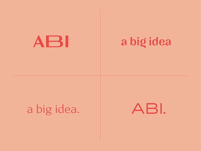 A Big Idea Logo Exploration a big idea agency brand branding design graphic graphic design identity logo logo design logos typography