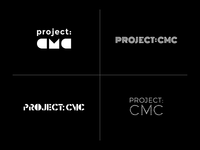 Project: CMC Logo Exploration art art gallery branding design gallery graphic graphic design identity letterform logo project cmc type typeface typography