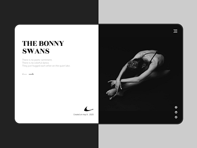 The bonny swans_web design