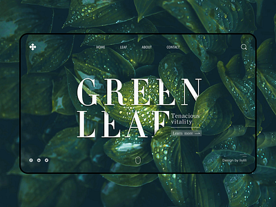 Green leaf_banner