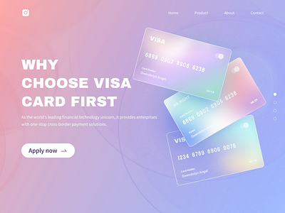 visa card web banner design