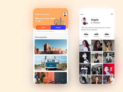 XIE XING Travel APP app design icon illustration logo ui ux