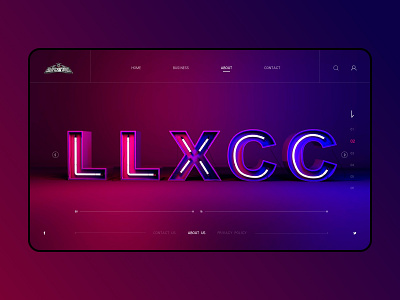 LLXCC_web design app branding c4d design illustration logo ui ux web website