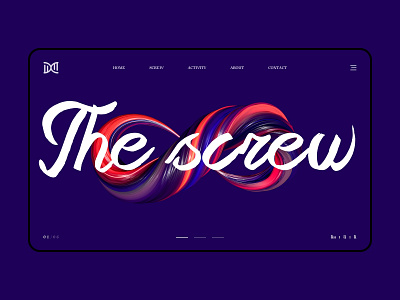 The screw_web design app branding c4d design icon illustration ui ux web website