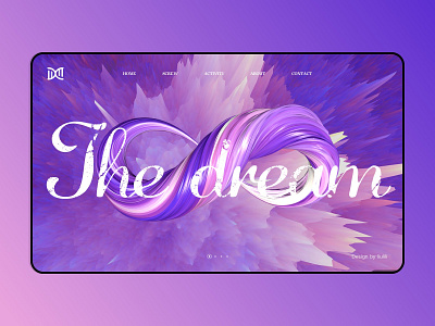 The dream_web design app branding c4d design icon illustration logo ui ux web website