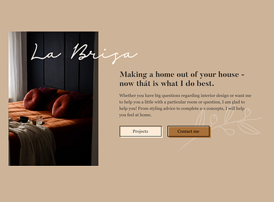 Landing page for an interior design business design interior landing page marketing web