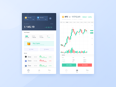 Trading App Exploration app bitcoin btc design etherum finance minimalist mobile app mobile design trading ui uiux ux