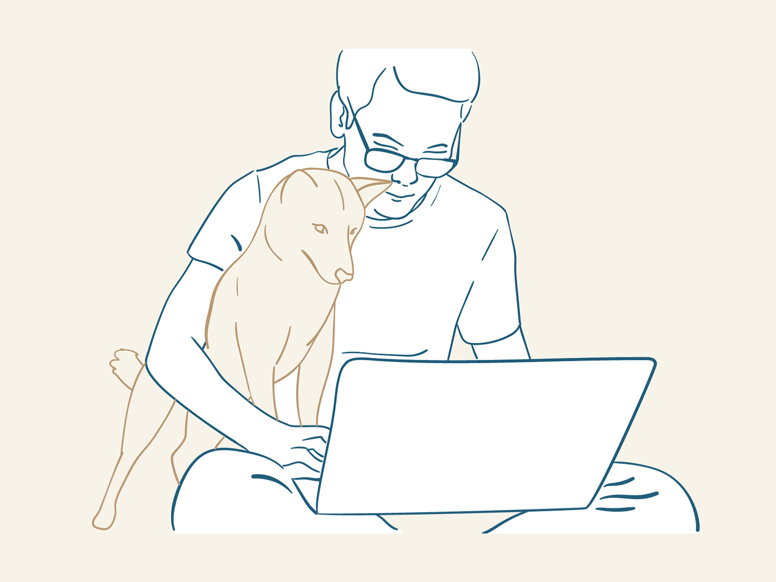 Working at Home by Aiste Girstautaite on Dribbble