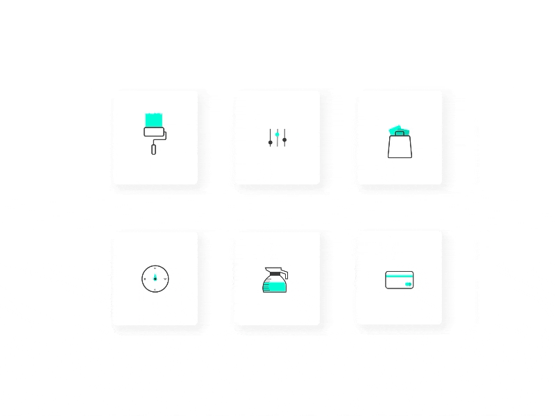 Daily UI - icons animation app daily design flinto icons ui uipractice ux web