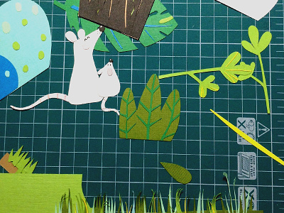 Backstage "Mice in the grass" backstage бумага бумажная иллюстрация дизайн иллюстрация книжная иллюстрация мыши