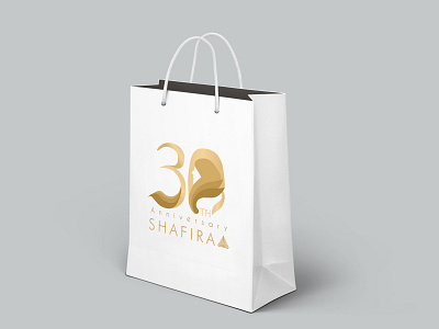 Logo Design "30th Anniversary Shafira Muslim Fashion" branding design graphic design logo logo design logo design branding logomark