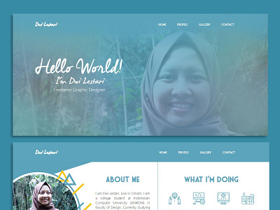 My Curriculum Vitae in Website (UI Design) branding graphic design ui design