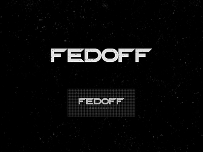 Fedoff black brand branding construction grid logo identity logo minimal type typography