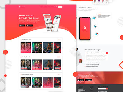 Online Singing Platform design sing ui design uidesign user interface design web design webdesign website