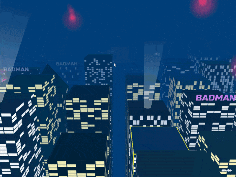 The Fall of NeoDubai 3d audio cityscape clip creative coding cyberpunk futuristic glsl music shaders three.js webgl