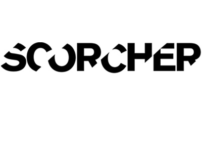 Scorcher branding identity typography