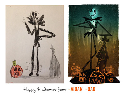 Happy Halloween - 2013 character halloween illustration nightmarebeforechristmas side by side saturdays