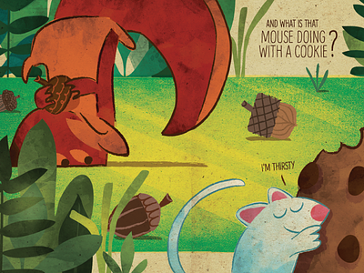 JUST NUTS! childrens book design drawing illustration ink just nuts kidlitart picture book squirrel