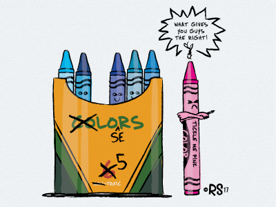 A little colorful humor! art childrenbooks crayola crayons humor illustration illustrator kidlit kidlitart picturebooks thismeetthat