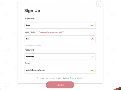 Register Form clear form register sign up simple