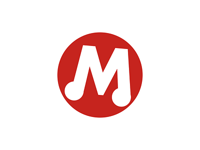Mu6 Logo clear logo music red simple