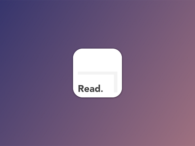 Read Icon app clear icon reading