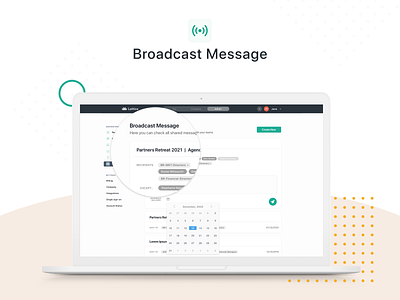 'Broadcast Message' Feature for Admin Panel | Lattice