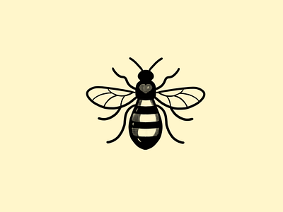Manchester Bee design icon illustration logo manchester