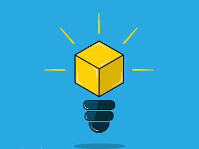 Cube Light branding cartoon cawfeehaus design flat icon identity illustration logo minimal vector web