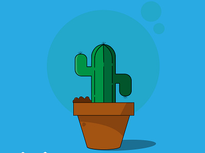 Vector Cactus adobe animation branding cartoon cawfeehaus design doodleart drawing flat icon identity illustration illustrator minimal vector website