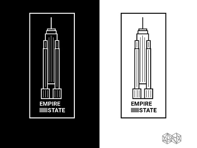 Empire State Dribbble branding cawfeehaus design empirestatebuilding flat identity illustration logo minimal newyorkcity typography vector web