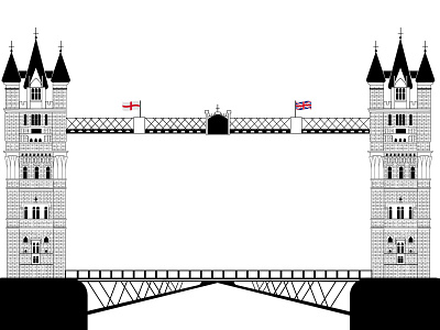London Bridge adobe branding cawfeehaus design doodleart flat icon identity illustration illustrator minimal vector web website