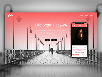 Daily UI #3 - Landing Page app branding design ui ux web website