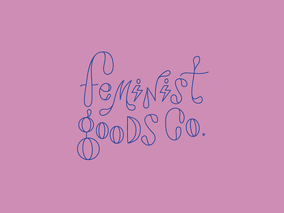 Logo / Feminist Goods Co. branding design icon illustration illustrator lettering logo typography vector