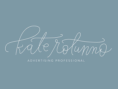 Kate Rotunno branding design illustrator lettering logo typography vector
