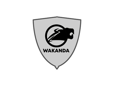 Waakanda 2018 animal art clean cool design logo wakanda