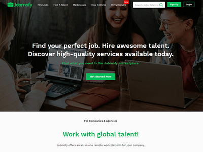 Jobmofy Branding & Website UX/UI