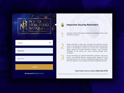 POSTD Virtual Bank Re-Designed UX-UI