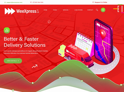 WeeXpress Website Design branding design graphic design graphicdesign ui ux website