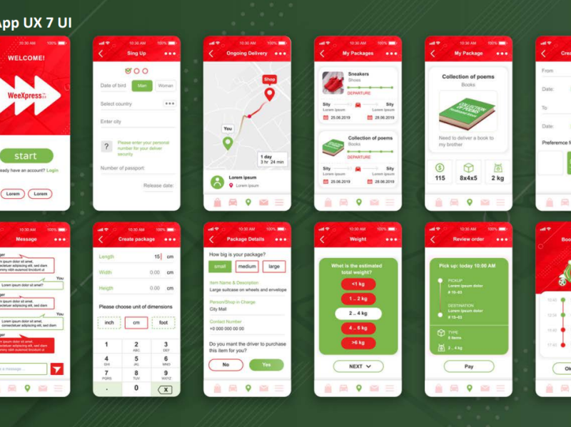 WeXpress Mobile UX UI by Maggs on Dribbble