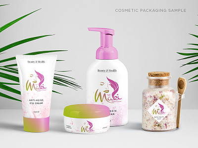 Beauty by Maki Product Branding branding design illustration logo product typography