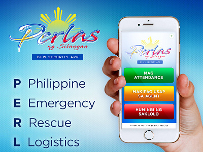 Perlas OFW Security Mobile App app branding design logo product ui ux vector web website