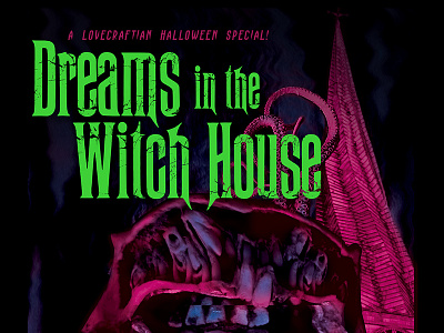 Dreams in the Witch House Event Poster band branding design gig painting poster