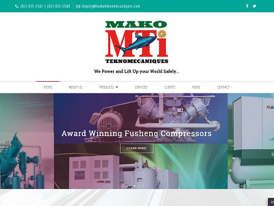 Mako Teknomecaniques Website branding design graphic design ui ux website