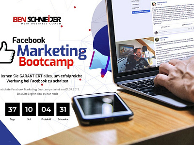 Ben Schneider Facebook Marketing bootcamp design graphic design graphicdesign product ui ux website