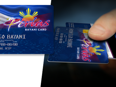 Perlas Bayani Card branding design graphic design graphicdesign logo